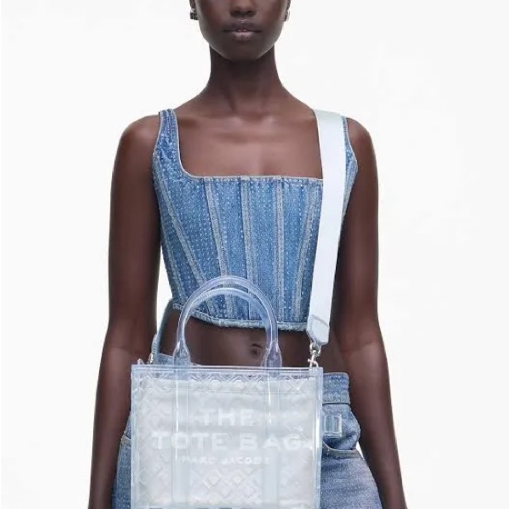 Marc Jacobs Transparent White Tote Bag